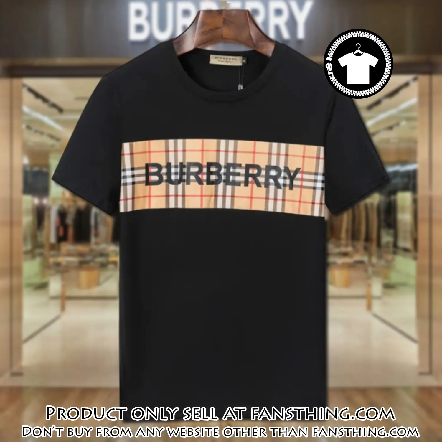 Burberry london black luxury brand tshirt outfit for men women fst5835906